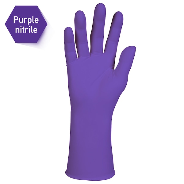 Kimtech Purple Nitrile-Xtra, Disposable Gloves, 6 mil Palm, Nitrile, Powder-Free, XS (6), 500 PK, Purple - 55090