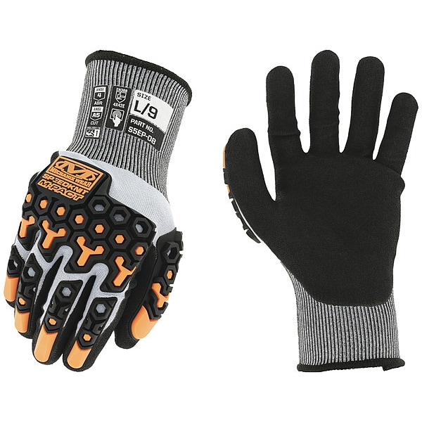 Mechanix Wear SpeedKnit M-PACT Knit Gloves, 7, Black - S5EP-08-007