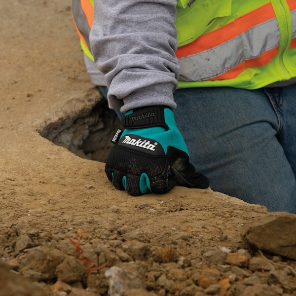 Makita Genuine Leather Palm Perform Gloves, XL - T-04232
