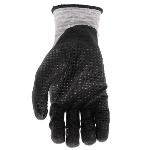 Boss Boss Unisex Indoor/Outdoor Tactile Grip Gloves Black/Gray L 1 pair - B31181-L