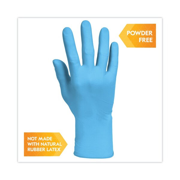 Kleenguard G10 Comfort Plus, Disposable Gloves, 4 mil Palm, Nitrile, S, 1000 PK, Light Blue - 54186