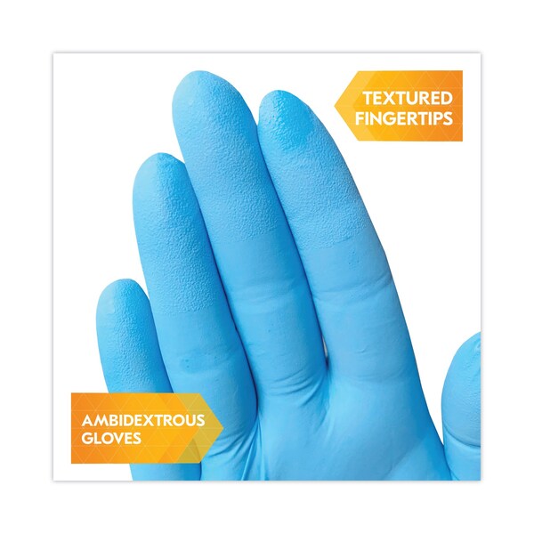 Kleenguard G10 Comfort Plus, Disposable Gloves, 4 mil Palm, Nitrile, S, 1000 PK, Light Blue - 54186