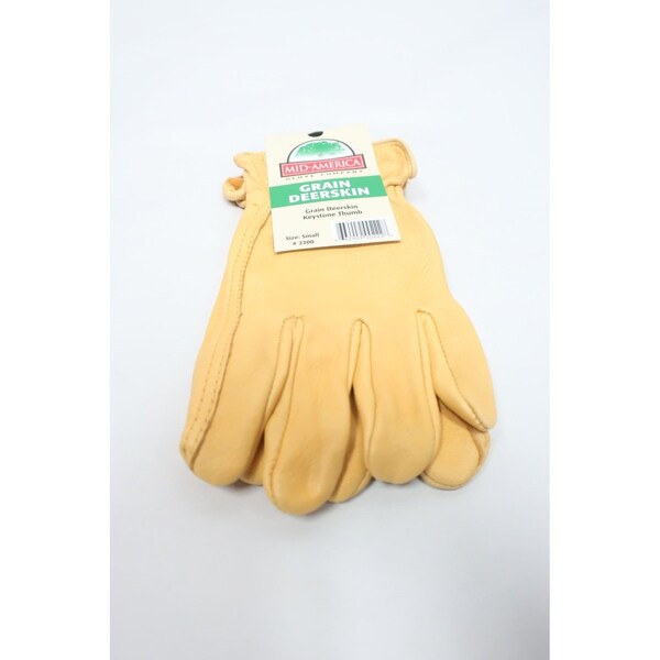Mid America Small Deer Skin General Safety Glove 12PK - 1541SM