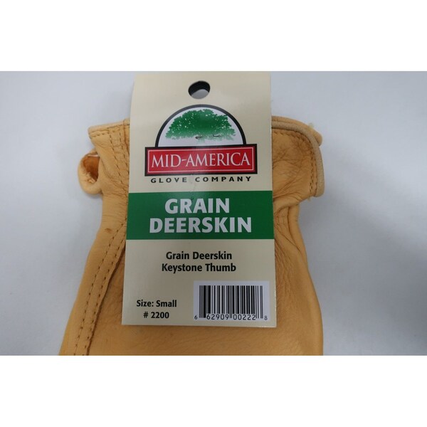 Mid America Small Deer Skin General Safety Glove 12PK - 1541SM