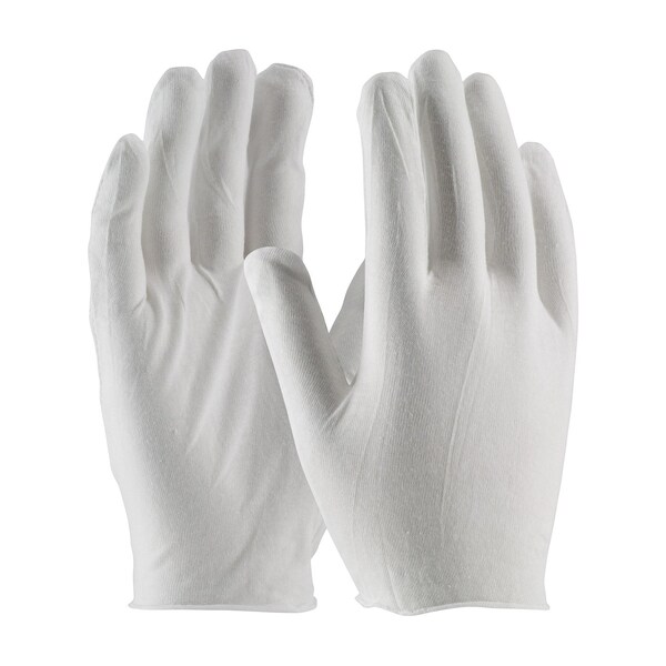 Pip PIP 97-500 Light Weight Inspection Gloves, Unhemmed, Cotton, Men's, 1-Dozen - 97-500
