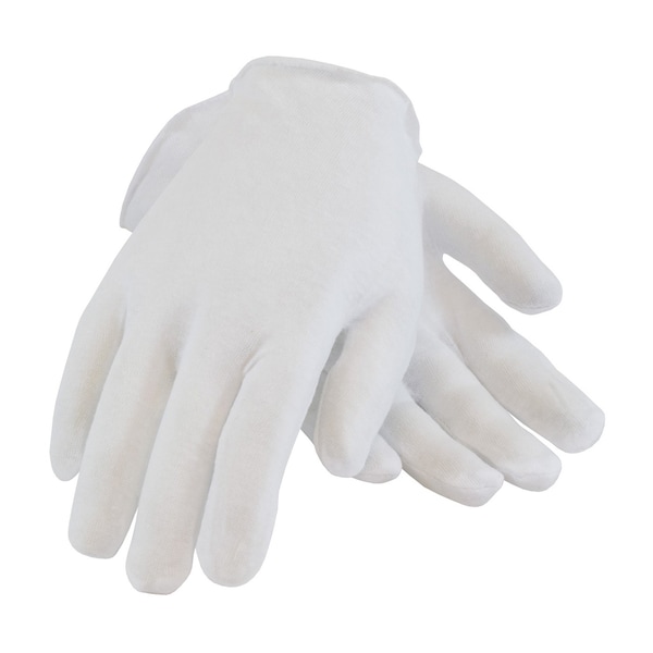 Pip PIP 97-500 Light Weight Inspection Gloves, Unhemmed, Cotton, Men's, 1-Dozen - 97-500