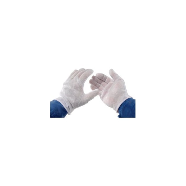 Pip PIP 97-500 Light Weight Inspection Gloves, Unhemmed, Cotton, Men's, 1-Dozen - 97-500