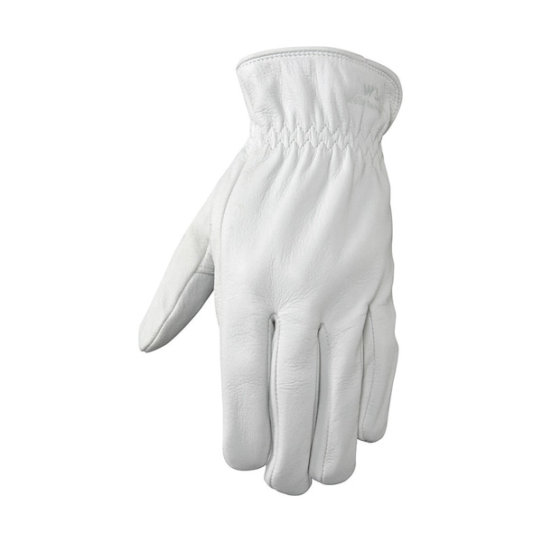 Wells Lamont Wells Lamont L Goatskin Leather Driver Pearl Gray Gloves - 1720L
