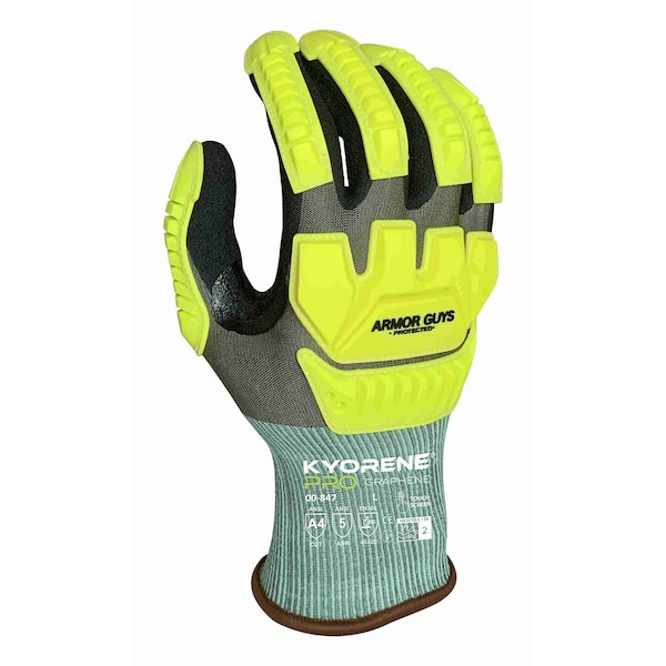 Kyorene Pro Cut Resistant Gloves, Cut Level A4 , HCT MicroFoam Nitrile Palm , M 12 PK - 00-847 (M)