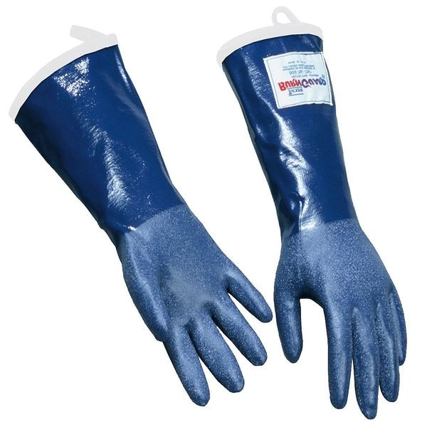 Daymark Tucker Steamglove Steam Resistant Gloves, Rubber, 225 Degrees F Max Temp., Gauntlet Cuff Blue, 1 PR - 92204