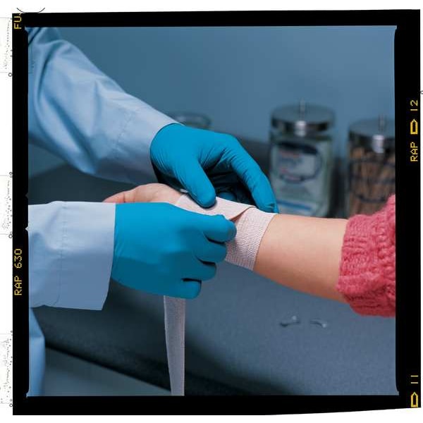 Ansell Microflex Disposable Nitrile Gloves, Exam Grade, Fully Textured, Powder-Free, L, Green, 50 Pack - N893