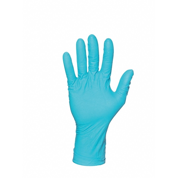 Ansell Microflex Disposable Nitrile Gloves, Exam Grade, Fully Textured, Powder-Free, L, Green, 50 Pack - N893