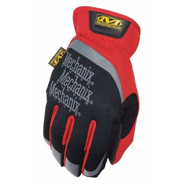 Mechanix Wear FastFit(R) Mechanics Gloves, Synthetic Leather Palm, TrekDryÂ® Back, 11, Red - MFF-02-011