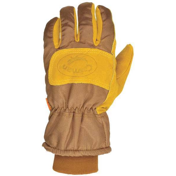 Caiman Cold Protection Gloves, Cowhide Leather Palm, Heatrac Lining, Brown, L ( 9 ) - 1352-5