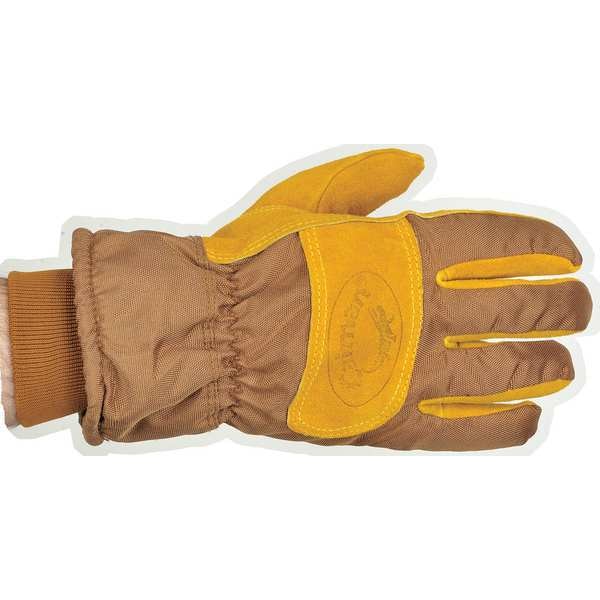 Caiman Cold Protection Gloves, Cowhide Leather Palm, Heatrac Lining, Brown, L ( 9 ) - 1352-5