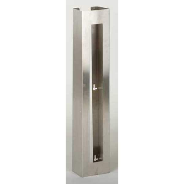 Zoro Select Vertical Glove Dispenser, Stainless Steel, Holds (3) Boxes , Silver , 30"H x '5-1/2"W x  3-3/4"D - 6GKZ3