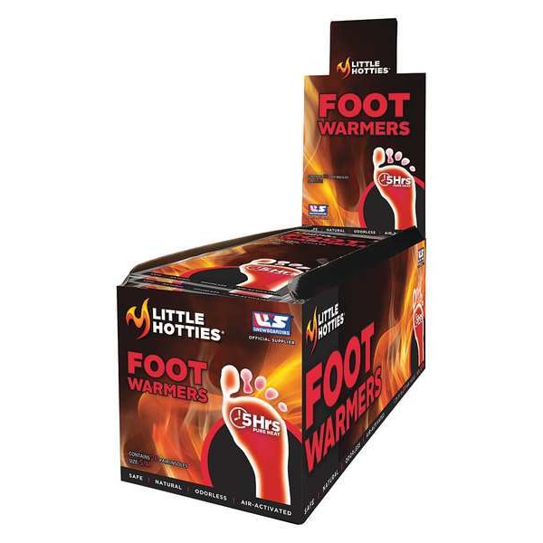 Little Hotties Foot Warmer, 8-3/4 in. L, 2-3/4 in. W, PK20 - 07340