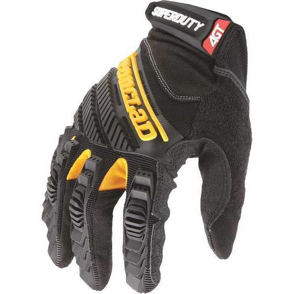 Ironclad Performance Wear Superduty(TM) Mechanics Gloves, Synthetic Leather Palm, Nylon, SpandexÂ® Back, L, Black - SDG2-04-L