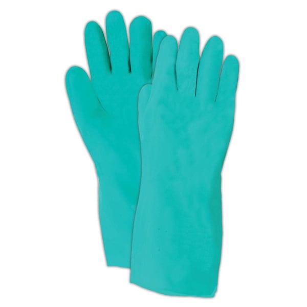 Showa Chemical Resistant Gloves, Green, 10, 12 PK - 730-10