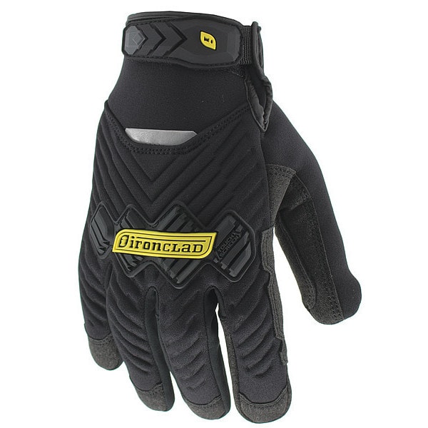 Ironclad Performance Wear Cold Protection Impact-Resistant Gloves, Suede Palm, Insulated Lining, Black, S ( 7 ) - IEX-NMTW-02-S