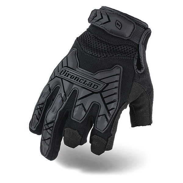 Ironclad Performance Wear Tactical Glove, Size M, 9" L, Black, PR - IEXT-FRIBLK-03-M