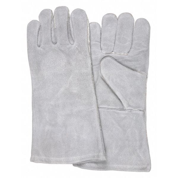 Mcr Safety Welding Gloves, Wing Thumb, Cowhide, S, 12 PK - 4152