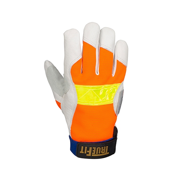 Tillman Hi-Vis Cold Protection Gloves, Grain Pigskin Leather Palm, Thinsulate Lining, Orange, Xl - 1486XL