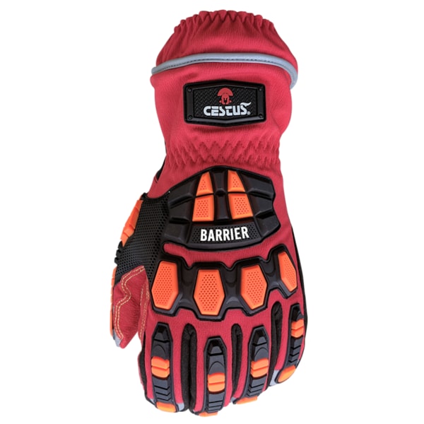 Cestus ANSI Cut A5 Extrication Gloves, Blood-Born Pathogen Barrier, Waterproof, L - 1002-L