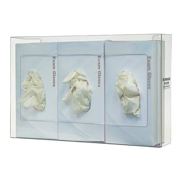Bowman Dispensers Glove Box Dispenser, PETG, Holds (3) Boxes , Clear - GP-073