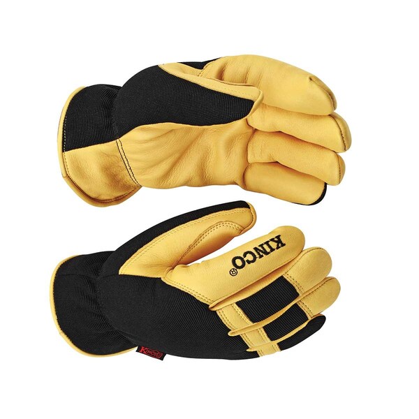 Kinco KincoPro Lined Premium Grain Deerskin & Synthetic Hybrid Gloves - 101HK-L