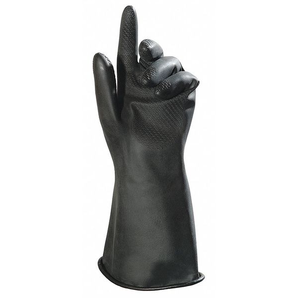 Mapa Chemical Resistant Gloves, Butyl, 14 in L, 25.00 mil, Black, 10, 1 PR - 651