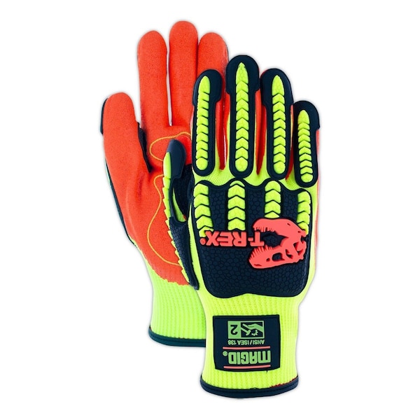 Magid TREX Flex Series TRX500 HiViz Impact Gloves, XXXL - TRX500-XXXL