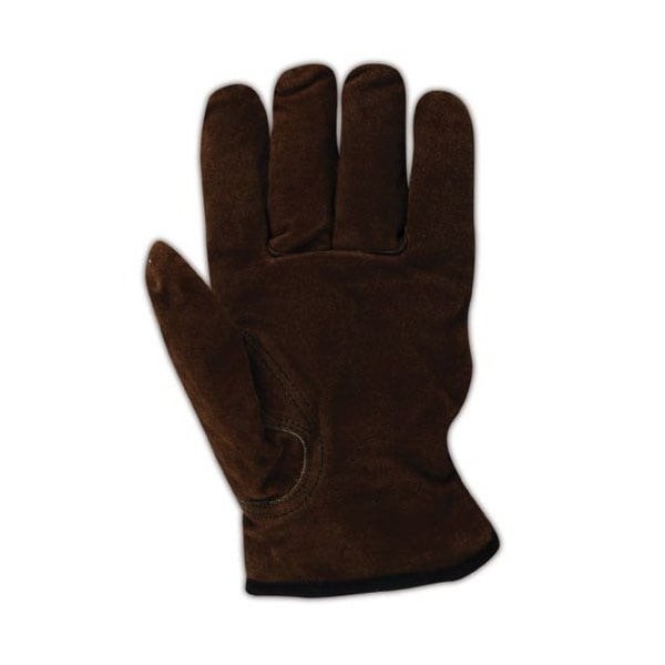 Magid Leather Drivers Gloves, Leather, Slip OnSlip On Cuff, Brown, XL 12 PK - TB482E-XL
