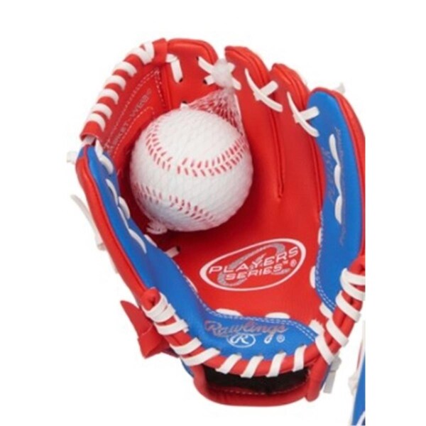 Gala Affair 9 in. Player Series Right Hand Red; Royal & White Youth Glove with Ball Combo - GA834032