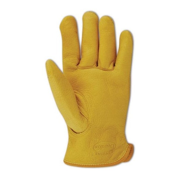 Magid Leather Drivers Gloves, Slip On Cuff, Keystone Thumb Thumb, Gold, M 12 PK - BU500-M
