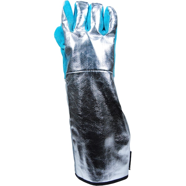 Magid 18" Alum Carb Kev Glove W/Blue, Jumbo (Fits Xl) - DJXG1627-XL