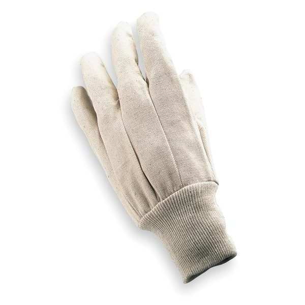 Condor Knit Gloves, Cotton/Polyester, None Uncoated, Knit, Beige, 1 PR - 2AH13