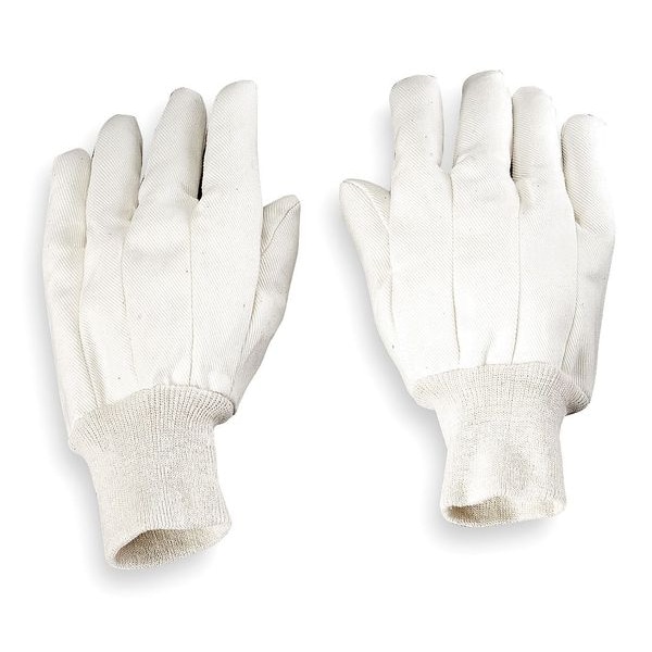 Condor Knit Gloves, Cotton/Polyester, None Uncoated, Knit, Beige, 1 PR - 2AH13