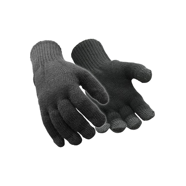 Refrigiwear Thermal Touchscreen Glove, Acrylic Palm, Brushed Microfiber Lining, Black, S/M - 0237RSLVSMD