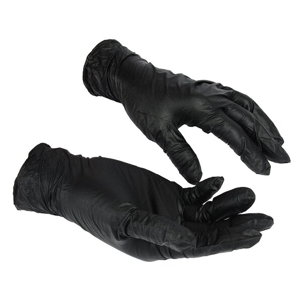 Forney Disposable Gloves, 5 mil Palm, Nitrile, Powdered, L - 53406