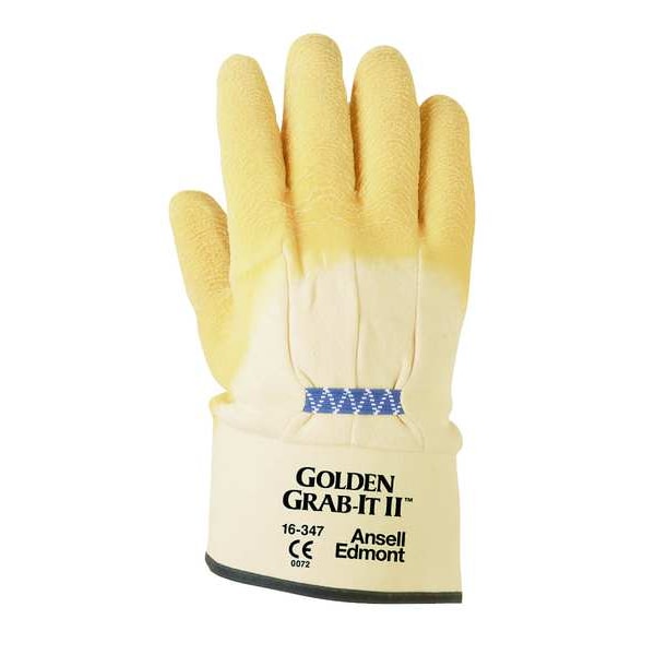 Edge Cut-Resistant Coated Gloves, Cut Level A2 , Natural Rubber Latex , Rough , XL 1 PR - 16-347