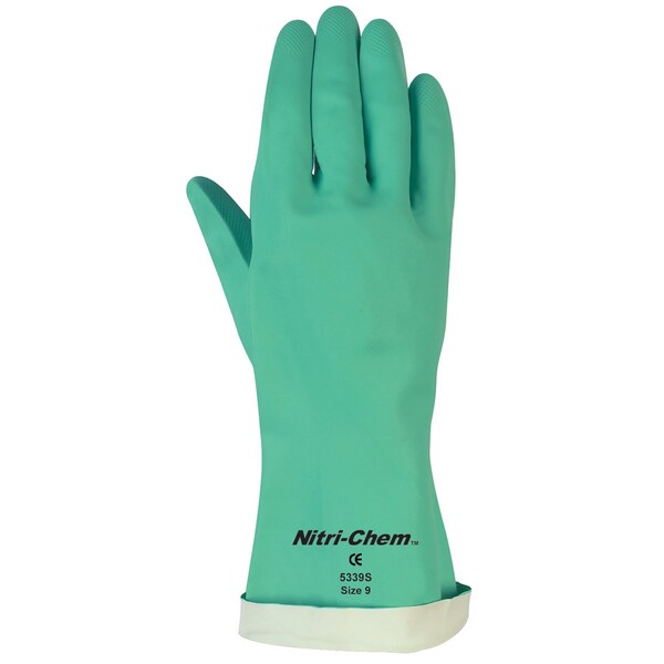 Mcr Safety Gloves, Green Flocked Lined 18 Mil Nbr, XL, 12PK - 5331S