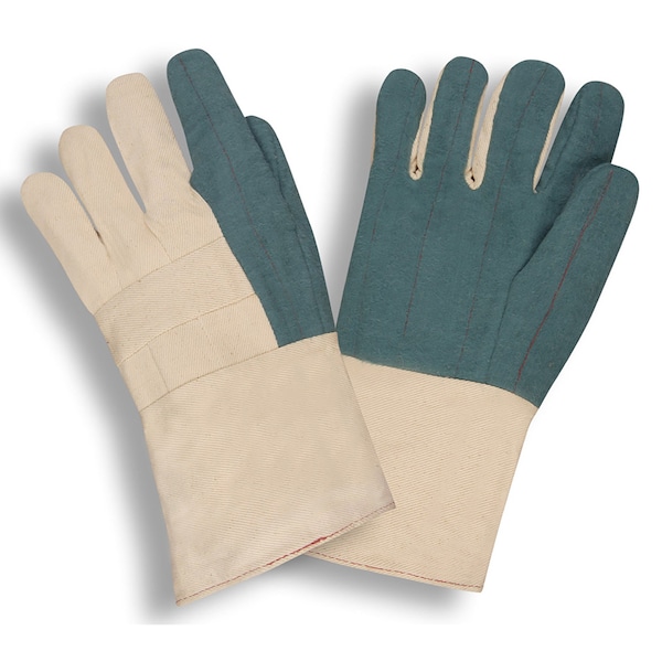 Cordova HEAVY WEIGHT, GREEN HOT MILL, BURLAP LINED, 3-PLY, GAUNTLET, 12PK - 2525G