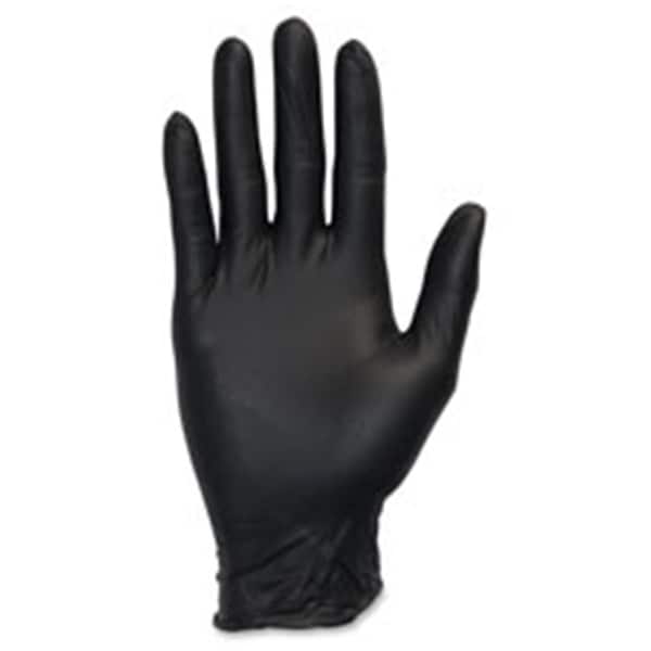 Draperypaneria Disposable Gloves, 4 mil Palm, Nitrile, XL, Black - DR2470539
