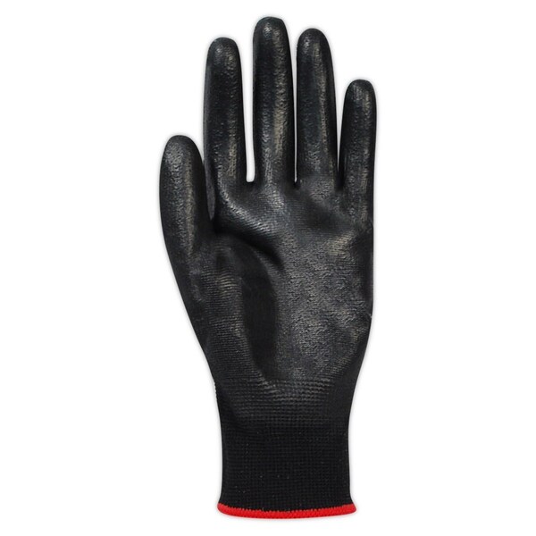 Magid Coated Gloves, Polyurethane, 4 Abrasion Level, Black, 1 PR - GPD520B-6