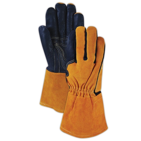 Magid Weld/Heat Gloves, Leather, M, 12 PK - T8800-M