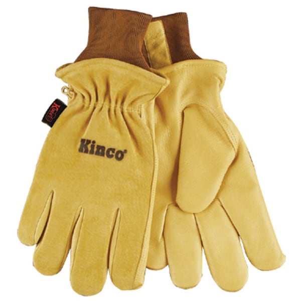 Kinco Kinco Men's Indoor/Outdoor Knit Wrist Work Gloves Gold XL 1 pair - 94HK-XL
