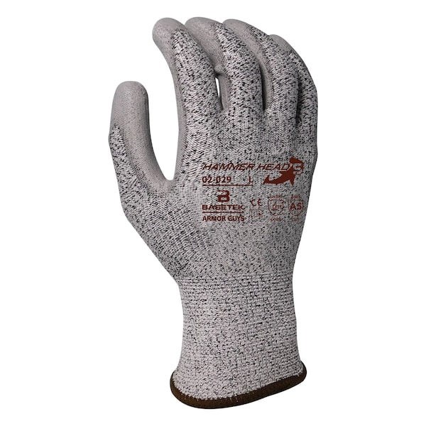 Armor Guys Cut Resistant Gloves, Cut Level A5 , Polyurethane Palm , L 12 PK - 02-029-L