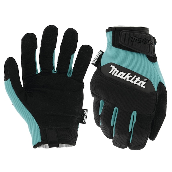 Makita Genuine Leather Palm Perform Gloves, M - T-04210
