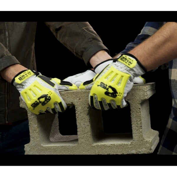 Magid TREX Windstorm Series TRX747 Goatskin Leather Palm Impact GloveCut Level A6 Palm  A4 Back - TRX747S